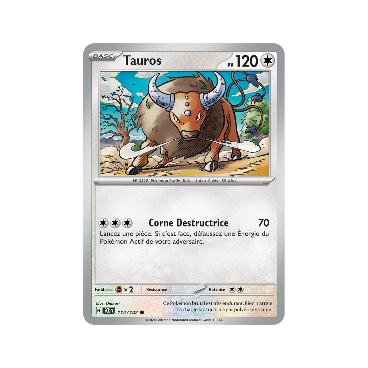 Tauros – Rückseite 112/142 – Scharlachrote und violette Sternkrone