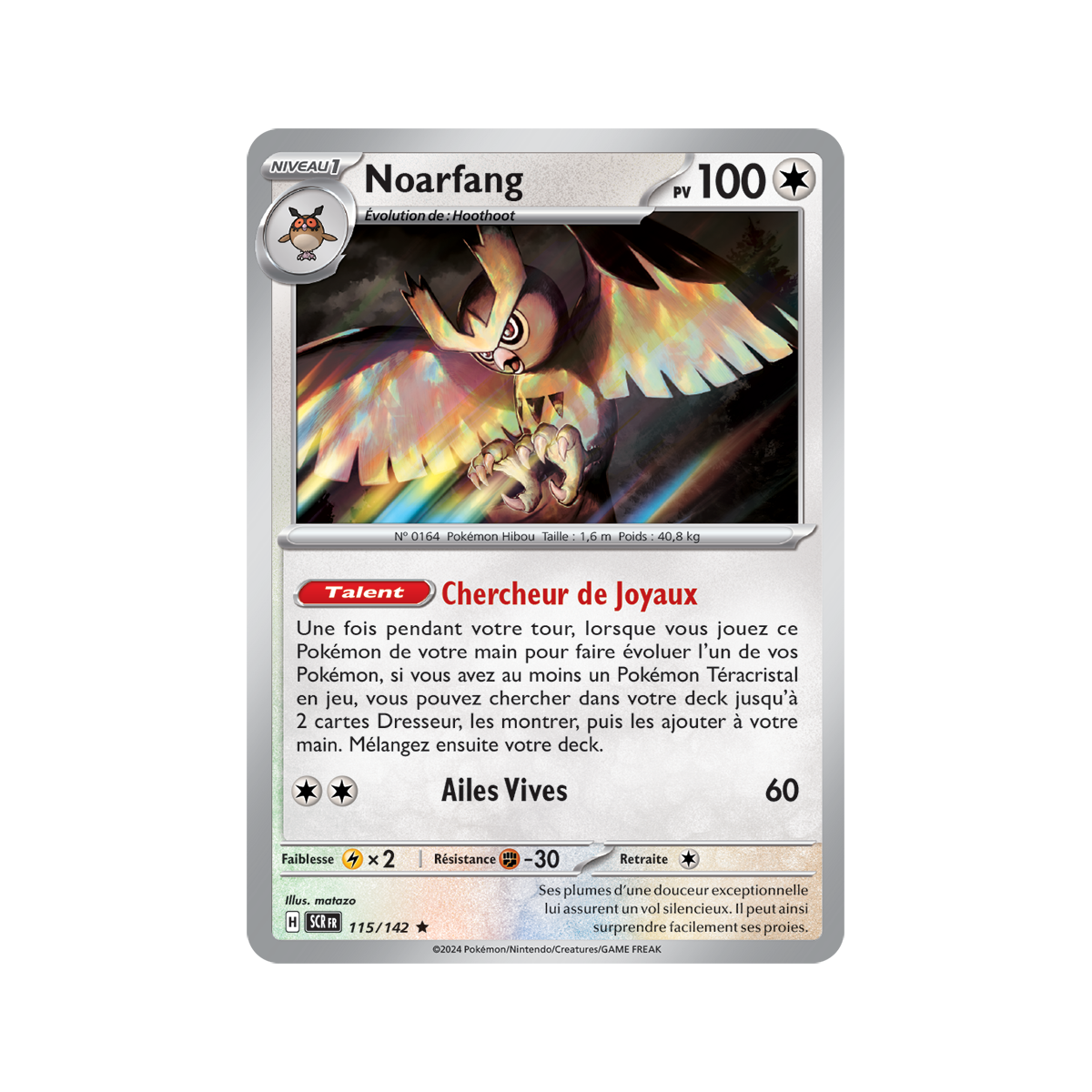 Noarfang – Holo Rare 115/142 – Scharlachrote und lila Sternkrone