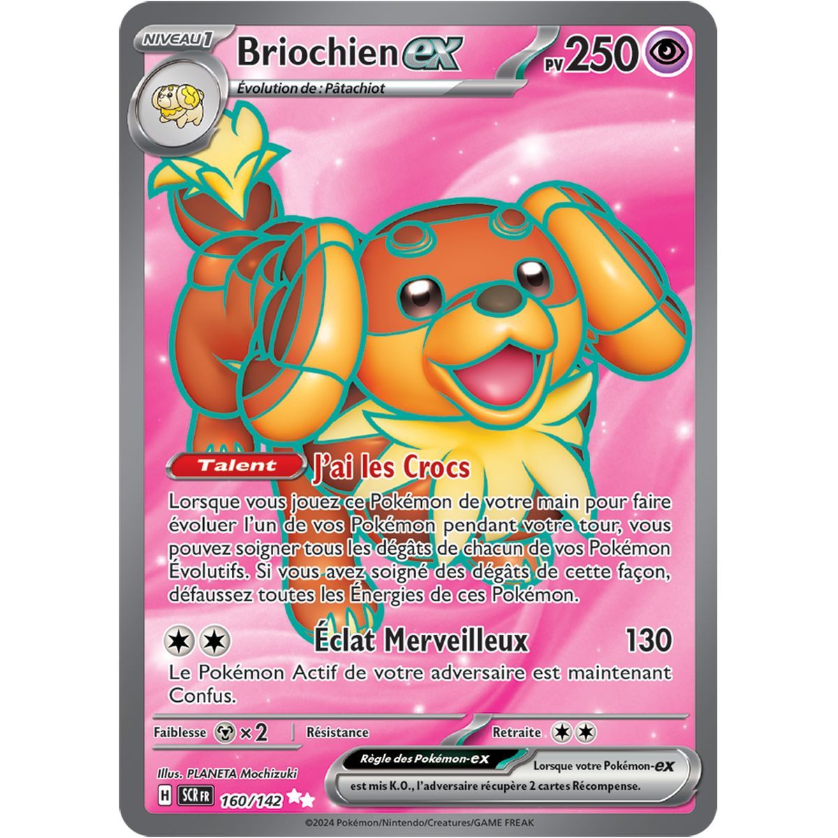 Briochien EX – Ultra Rare 160/142 – Scarlet und Stellar Crown Violet