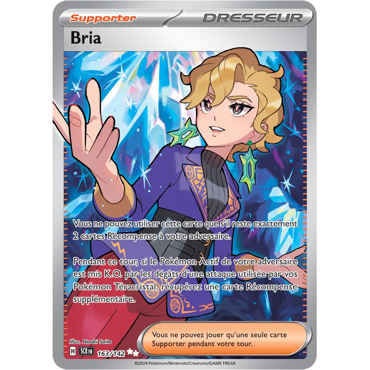 Item Bria – Ultra Rare 163/142 – Scarlet und Stellar Crown Purple