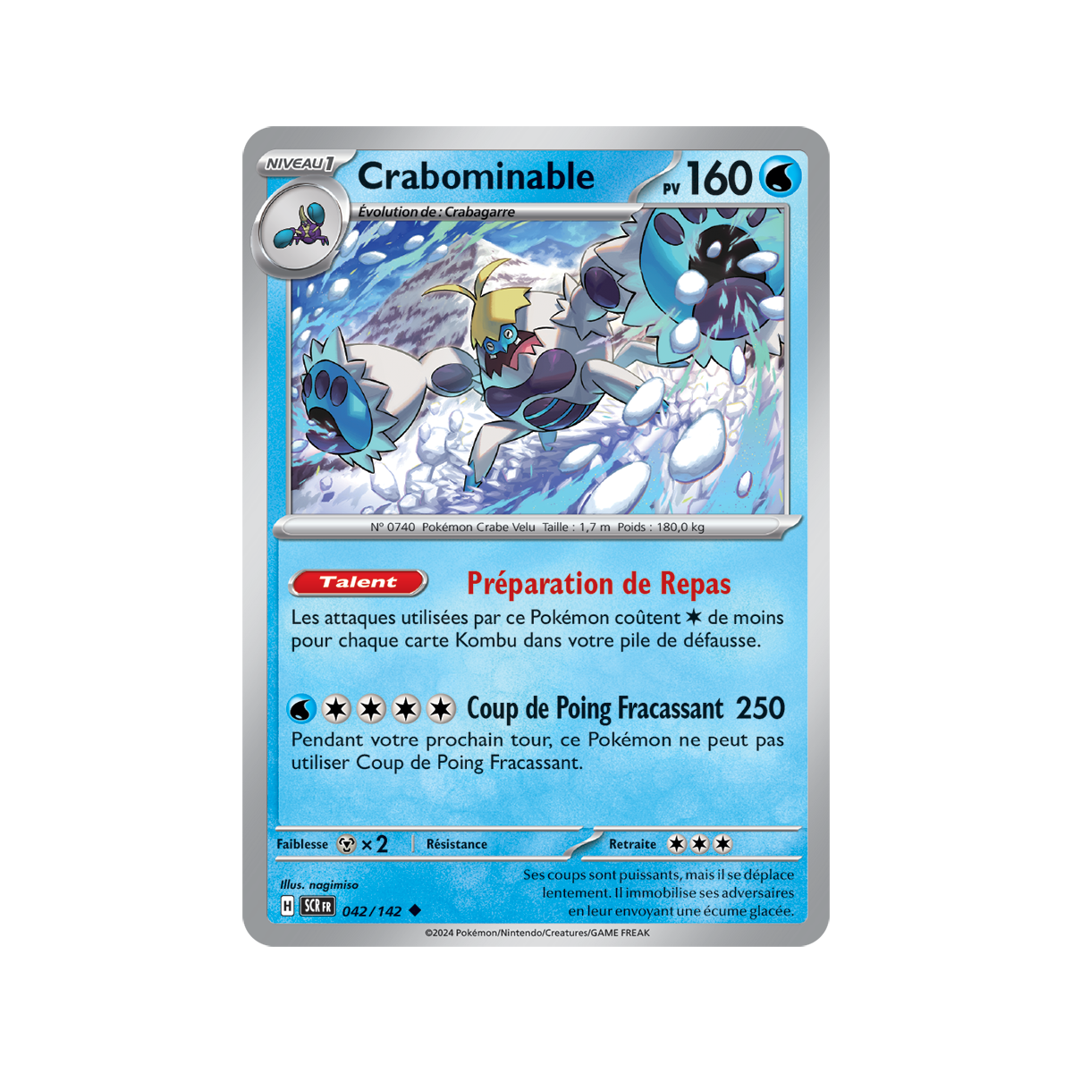 Crabominable – Rückseite 42/142 – Scarlet und Stellar Crown Purple