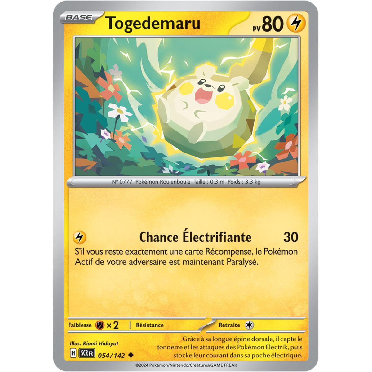 Togedemaru – Ungewöhnlich 54/142 – Scharlachrote und violette Sternkrone