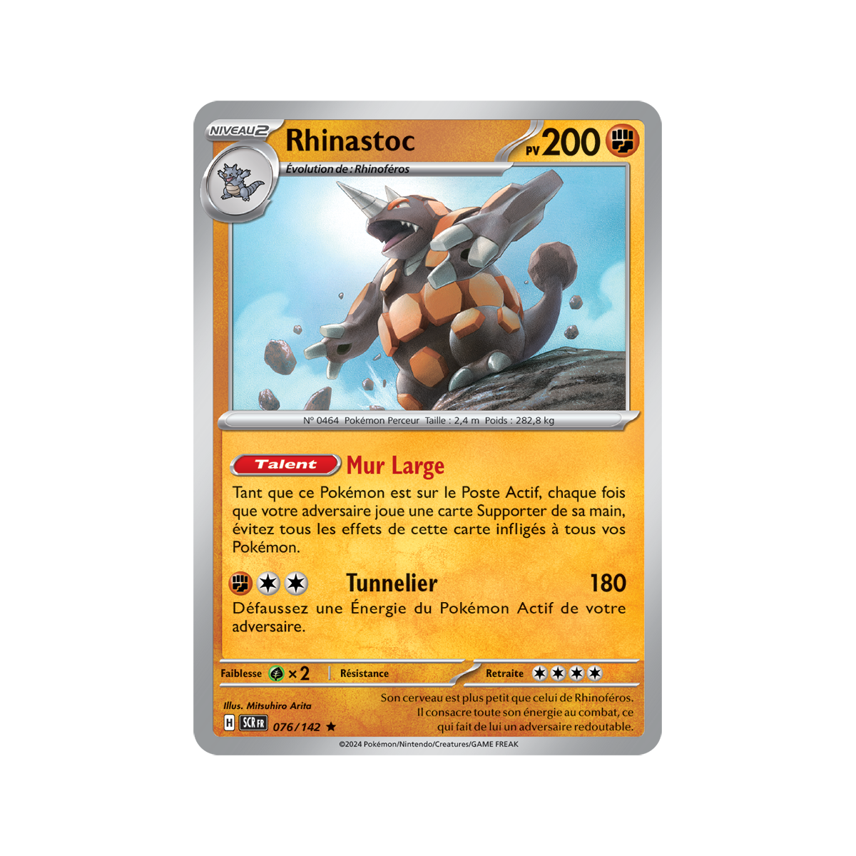 Rhinastoc – Holo Rare 76/142 – Scharlachrote und lila Sternkrone