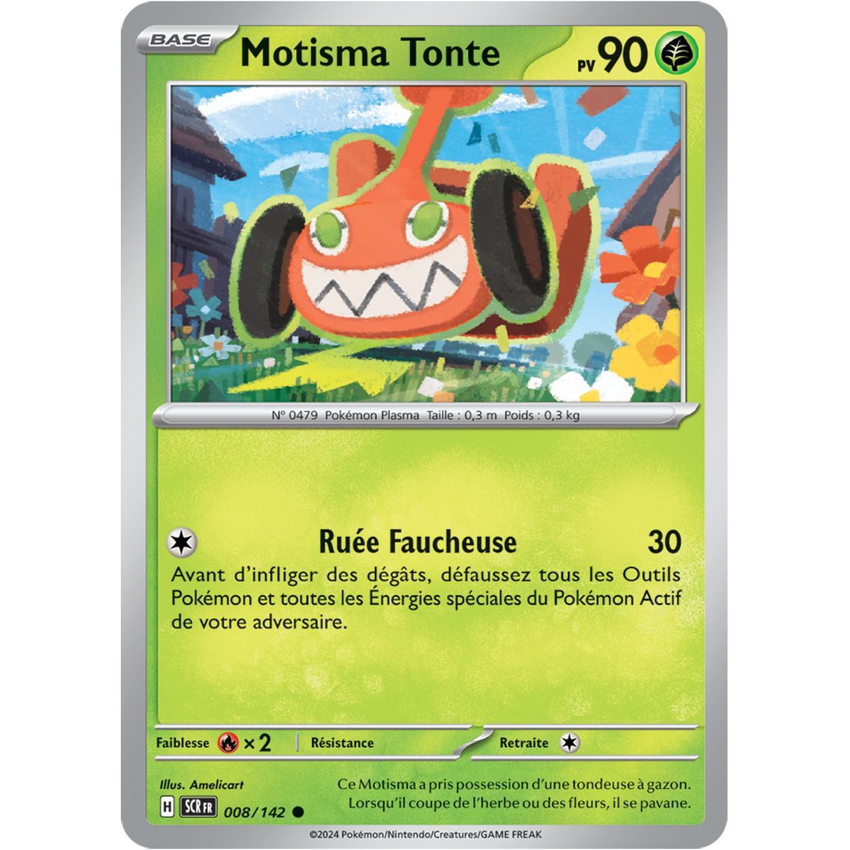 Rotom Shearing – Rückseite 8/142 – Scharlachrote und violette Sternkrone