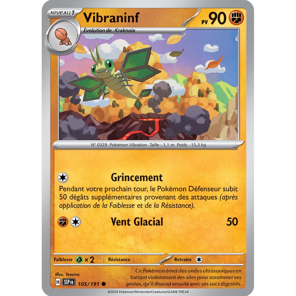 Vibraninf – Common 105/191 – Scharlachroter und violetter Wogender Funke