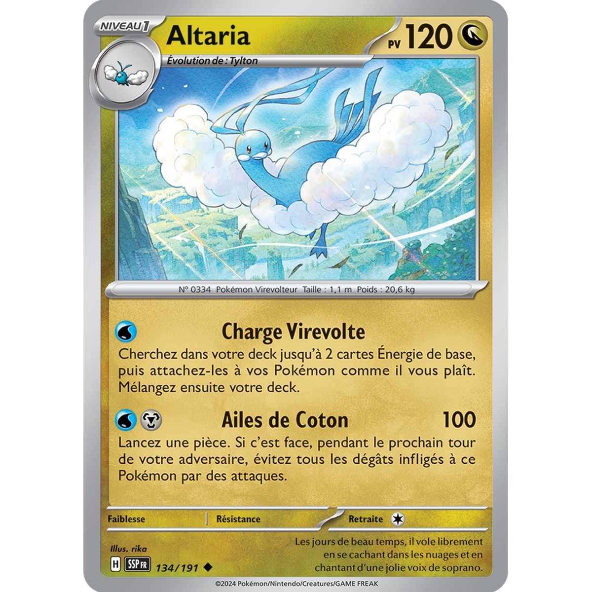 Altaria – Ungewöhnlich 134/191 – Scharlachroter und violetter Wogenfunke