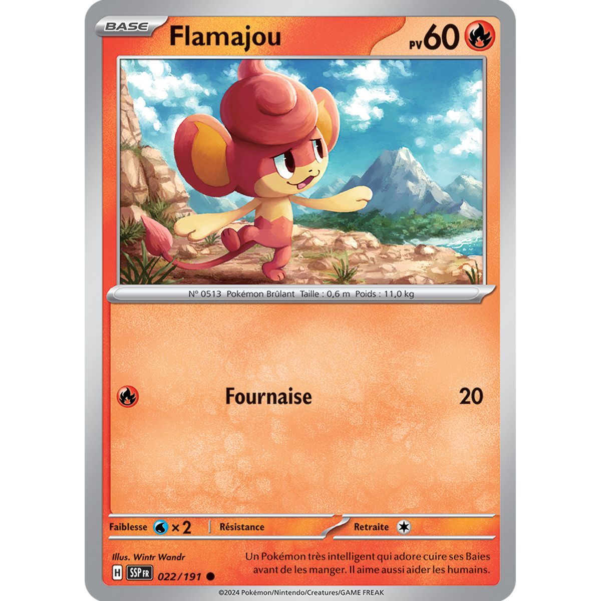 Flamajou – Common 22/191 – Scharlachroter und violetter Wogender Funke