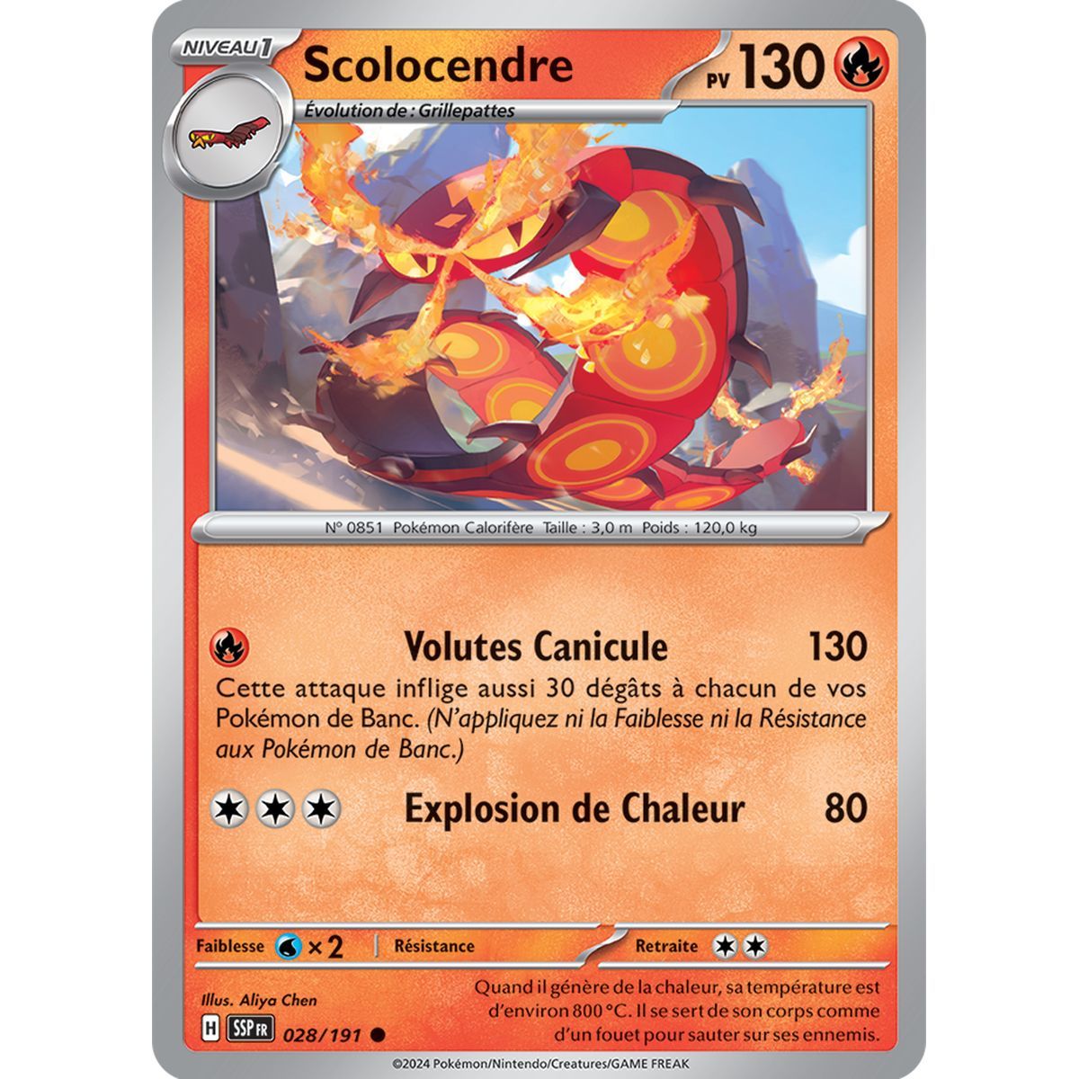 Scolocendra - Common 28/191 - Scharlachroter und violetter Wogender Funke