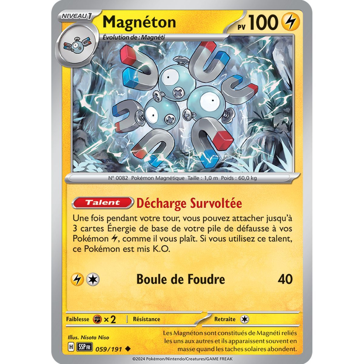 Magneton – Ungewöhnlich 59/191 – Scharlachroter und violetter wogender Funke