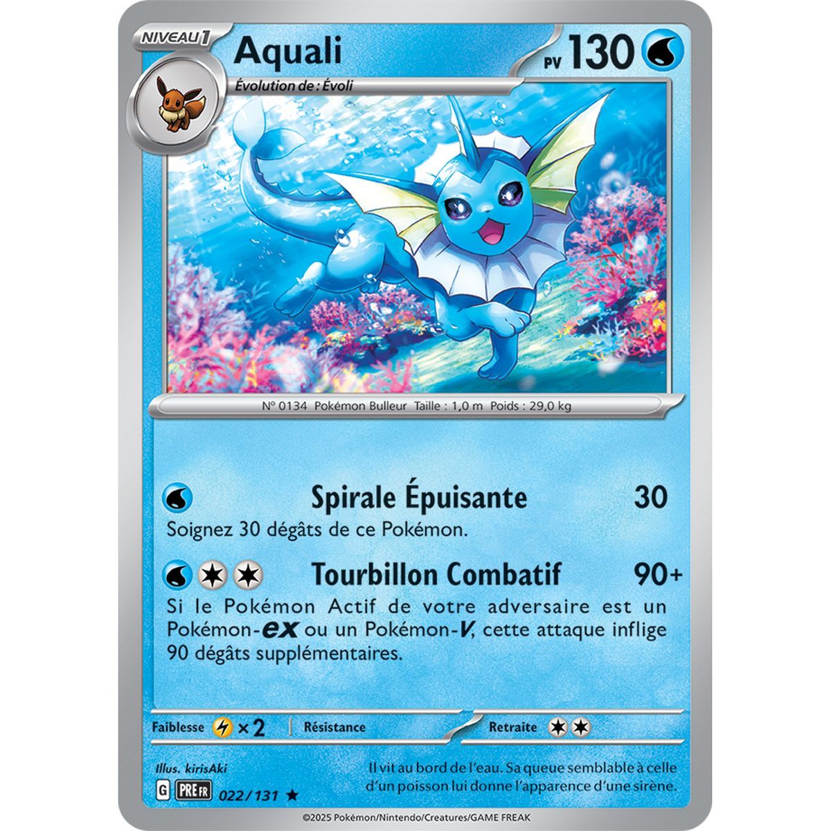 Aquali – Holo Rare 22/131 – Scharlachrot und Lila 8,5 Prisma-Entwicklungen