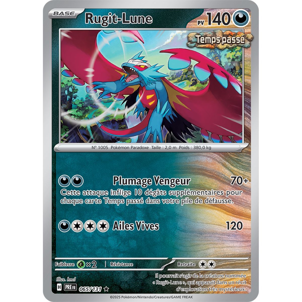 Moon Roar – Holo Rare 65/131 – Scharlachrot und Lila 8,5 Prisma-Entwicklungen
