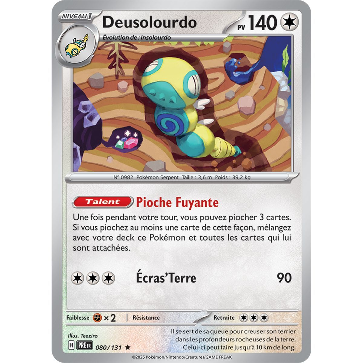 Deusolourdo – Holo Rare 80/131 – Scharlachrot und Lila 8,5 Prisma-Entwicklungen