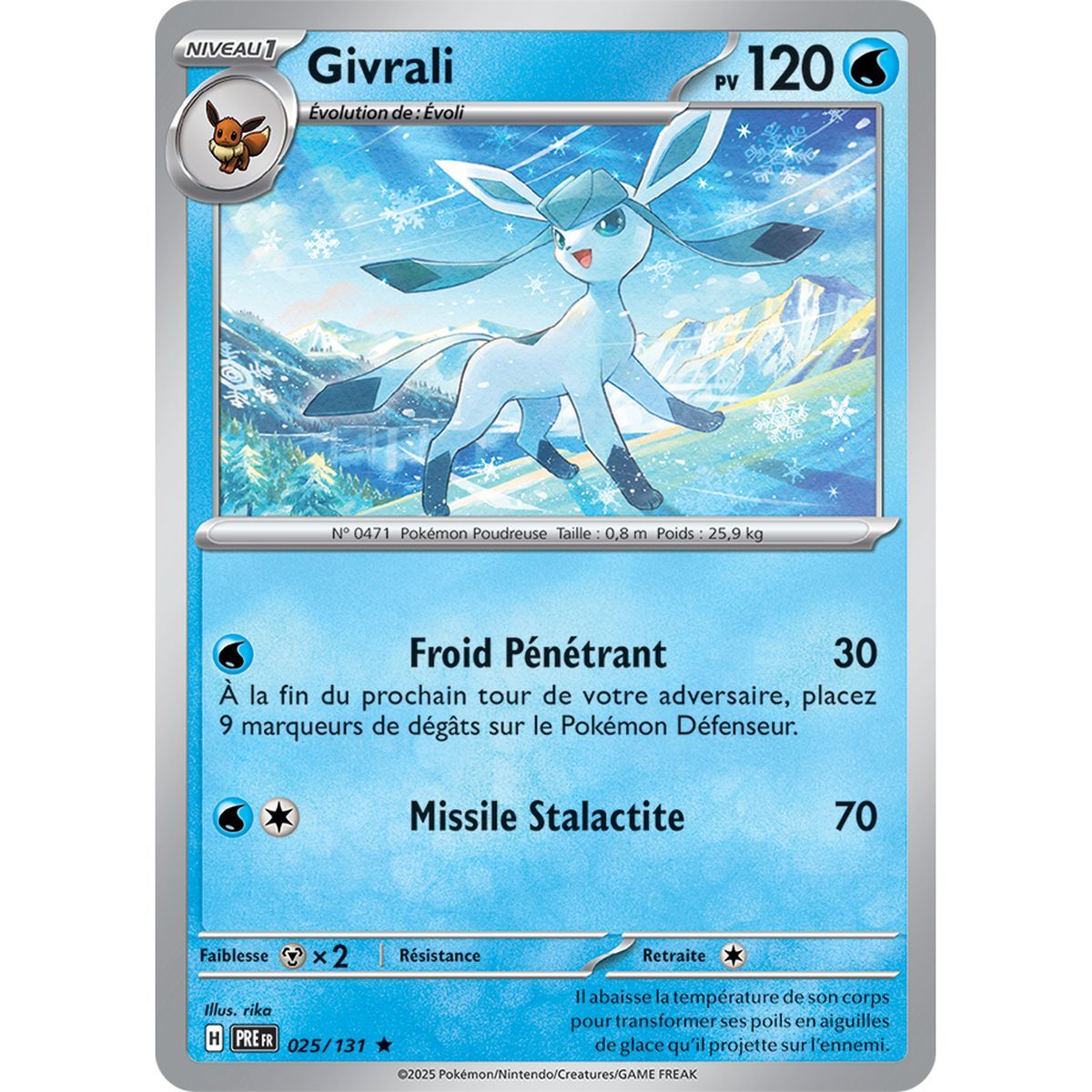 Givrali – Holo Rare 25/131 – Scharlachrot und Lila 8,5 Prisma-Entwicklungen