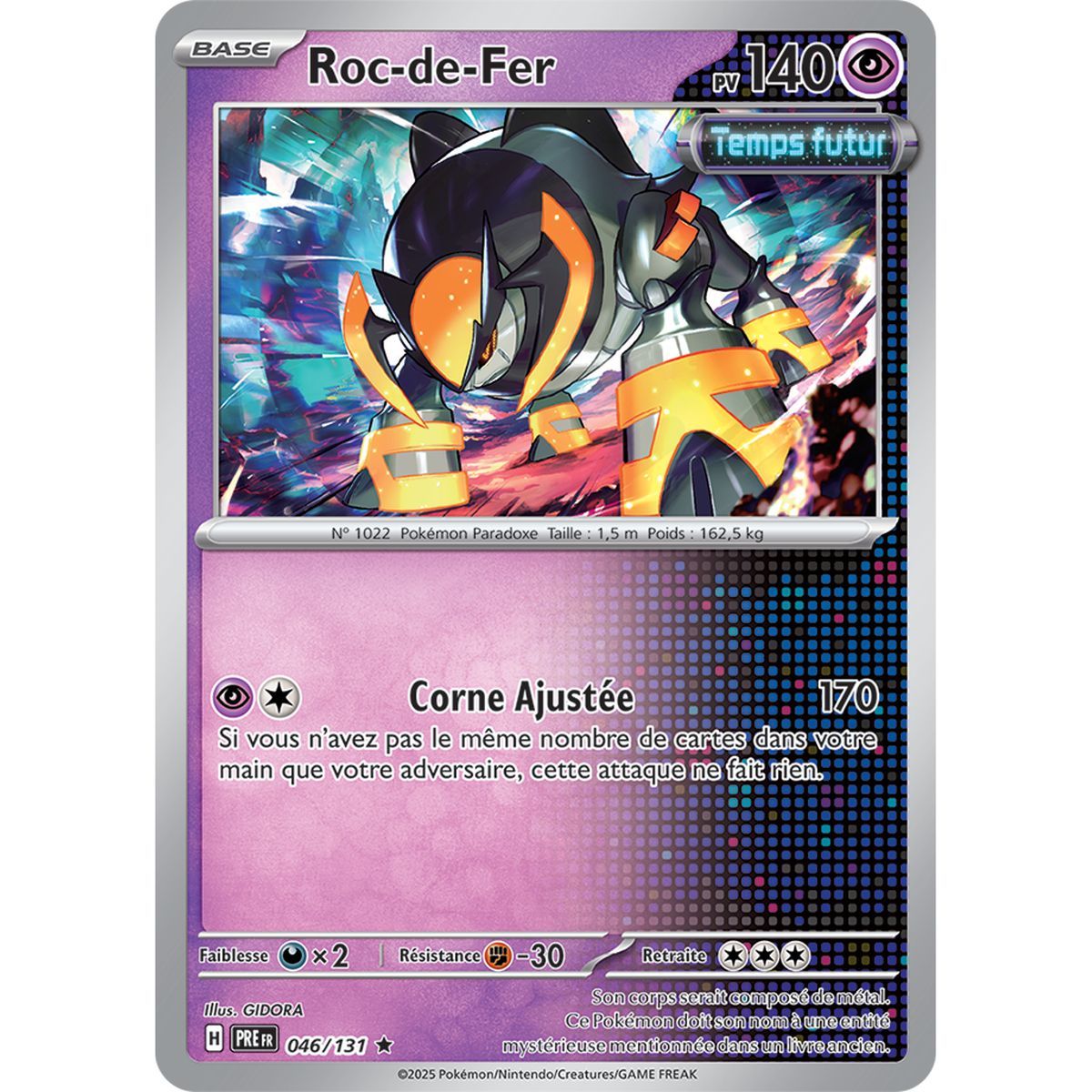 Iron Rock – Holo Rare 46/131 – Scharlachrot und Lila 8,5 Prisma-Entwicklungen
