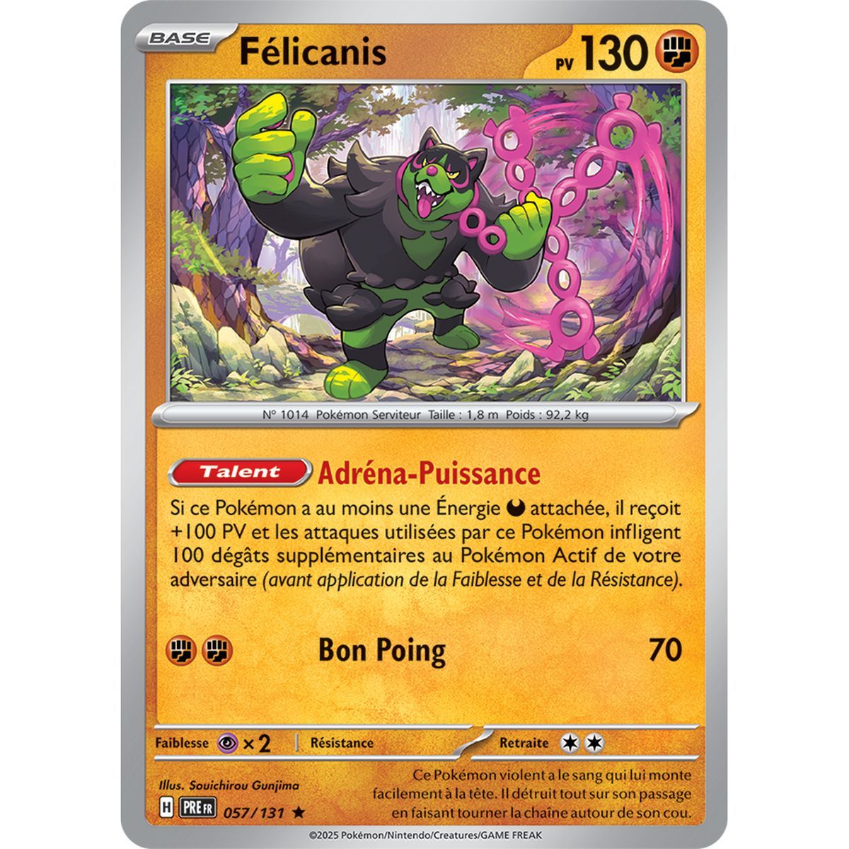 Felicanis – Rückseite 57/131 – Scharlachrot und Violett 8,5 Prisma-Entwicklungen