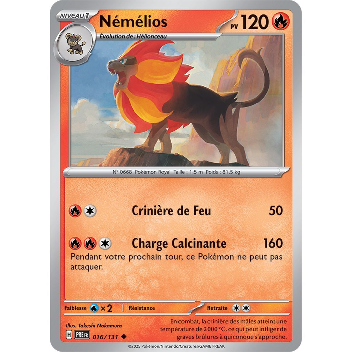 Nemelios – Rückseite 16/131 – Scharlachrot und Violett 8,5 Prisma-Entwicklungen