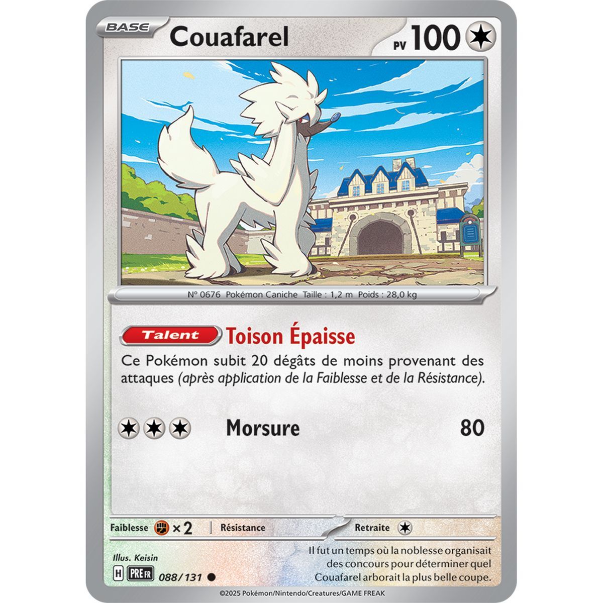 Couafarel – Rückseite 88/131 – Scharlachrot und Violett 8,5 Prisma-Entwicklungen