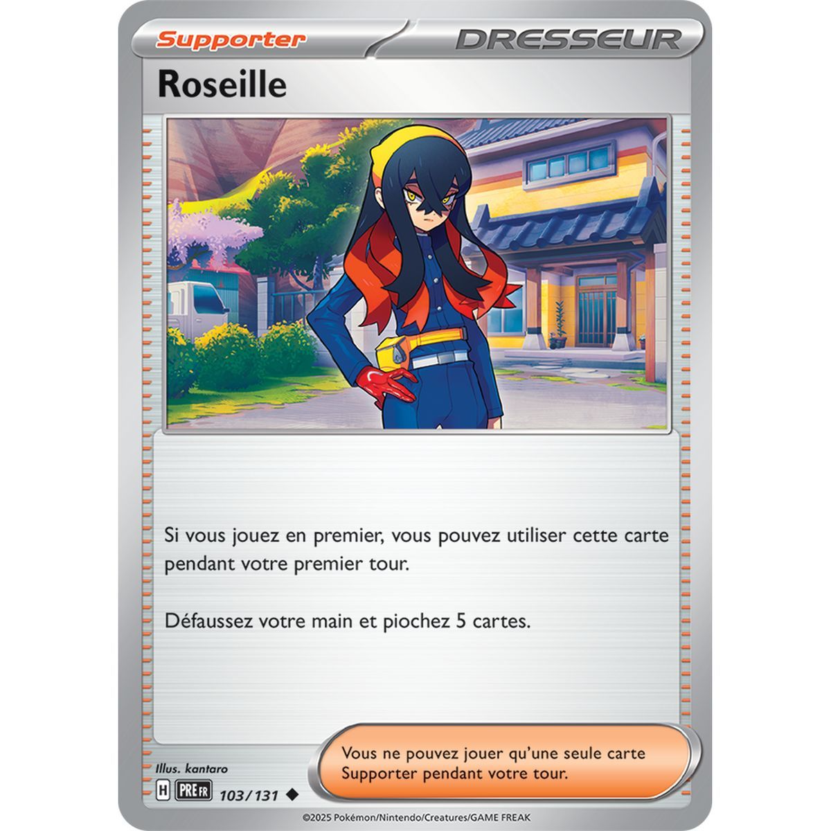 Roseille – Ungewöhnlich 103/131 – Scharlachrot und Violett 8,5 Prisma-Entwicklungen