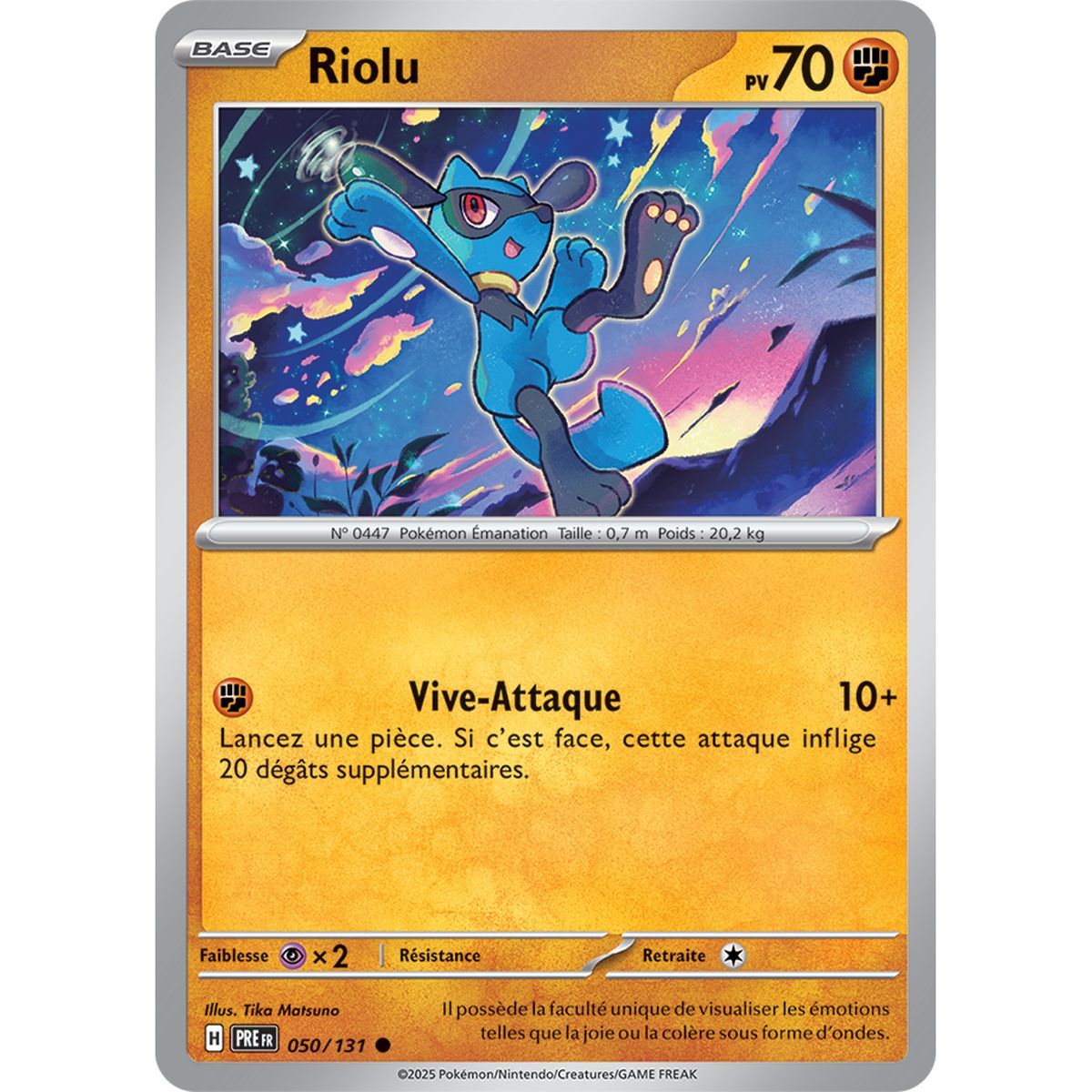 Riolu – Common 50/131 – Scharlachrot und Lila 8,5 Prisma-Entwicklungen