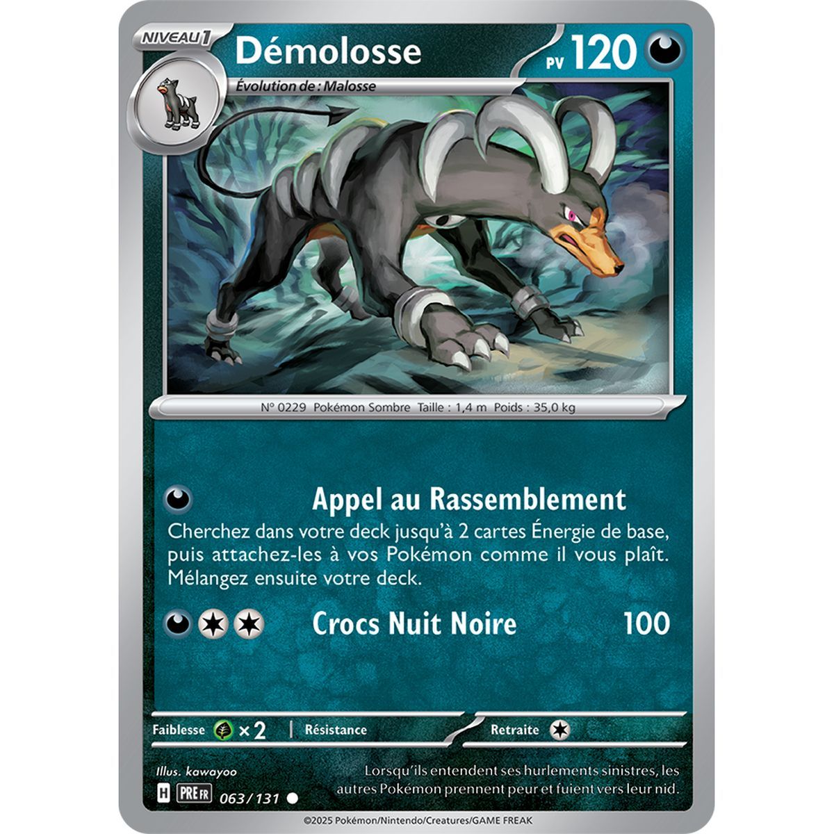 Houndoom – Common 63/131 – Scharlachrot und Lila 8,5 Prisma-Entwicklungen