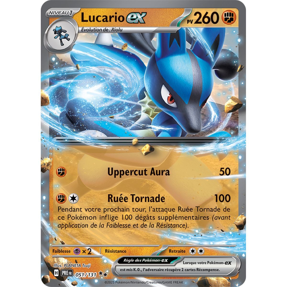 Lucario-ex – Double Rare 51/131 – Scharlachrot und Lila 8,5 Prisma-Entwicklungen