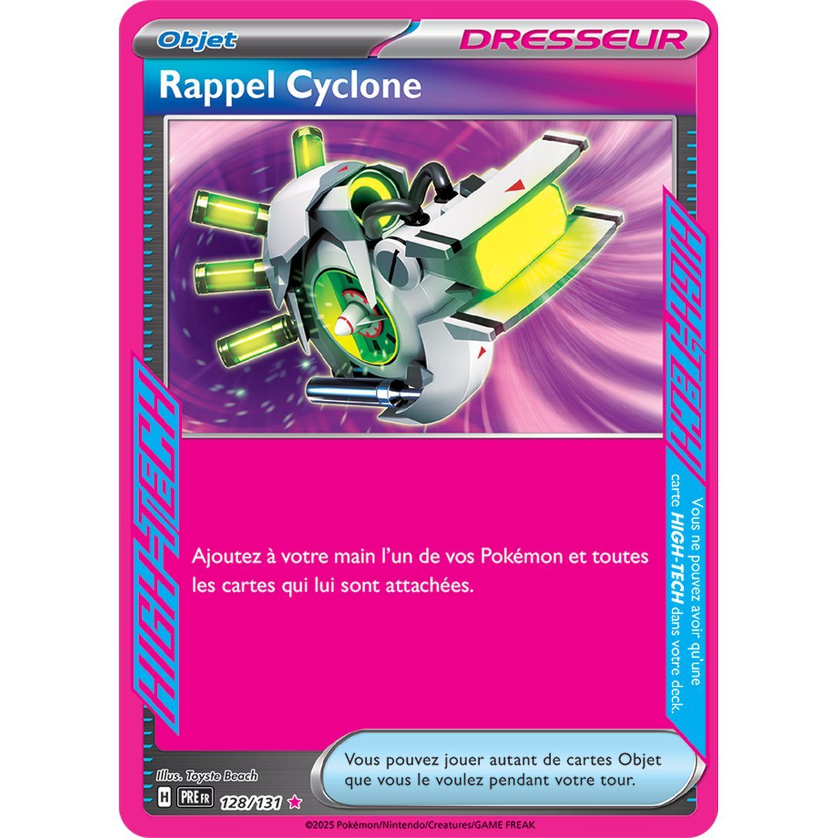 Cyclone Recall – ACE SPEC selten 128/131 – Scharlachrot und Lila 8,5 Prisma-Evolutionen