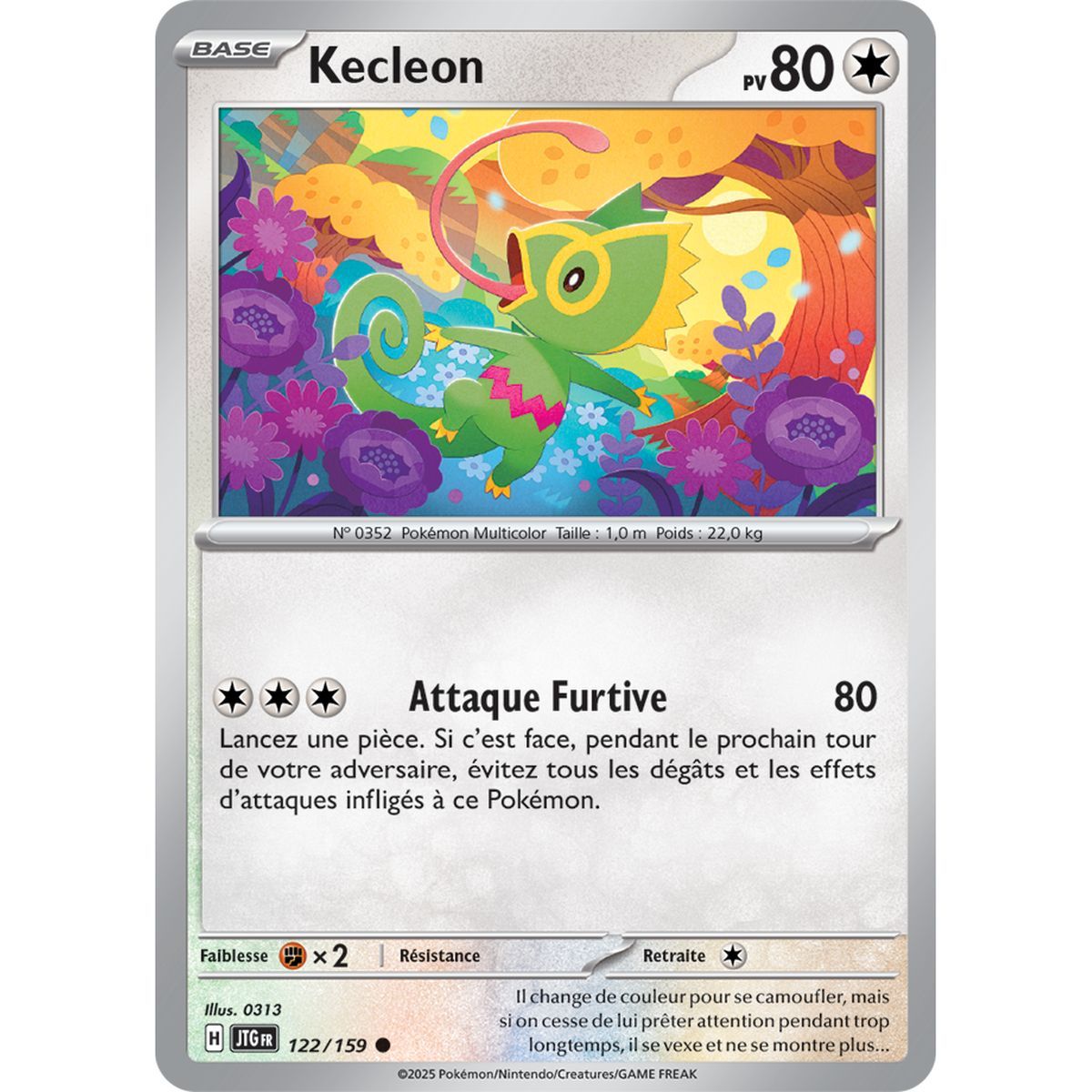 Kecleon – Rückseite 122/159 – Scharlachrot und Lila 9 gemeinsame Abenteuer