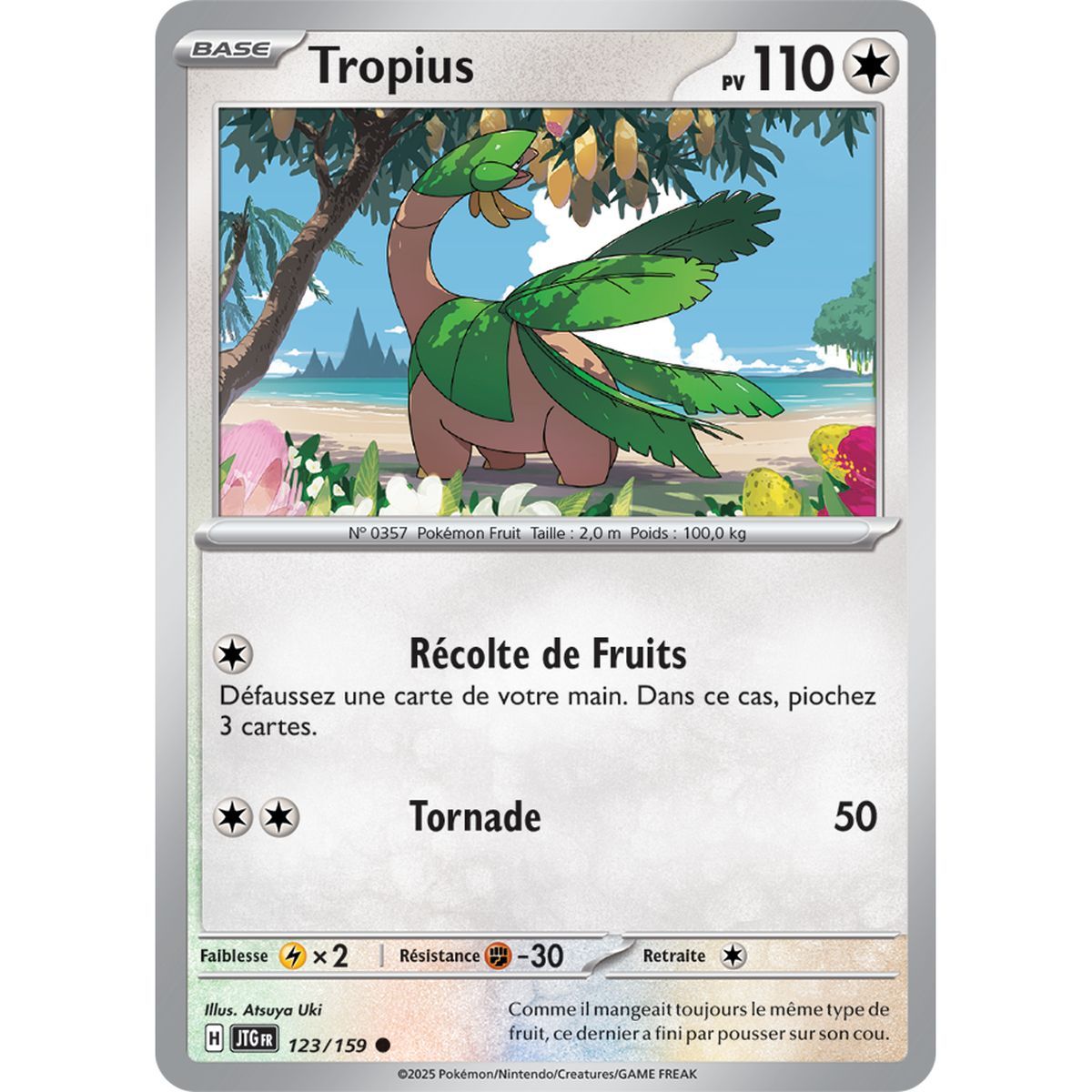 Tropius – Rückseite 123/159 – Scharlachrot und Lila 9 gemeinsame Abenteuer