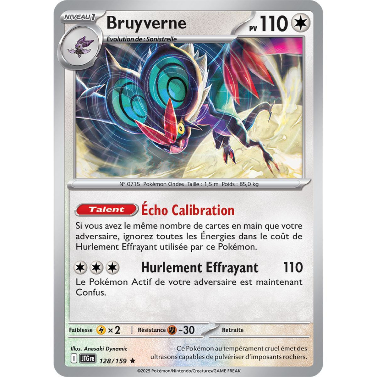 Bruyverne – Holo Rare 128/159 – Scharlachrotes und violettes 9-Abenteuer-Set