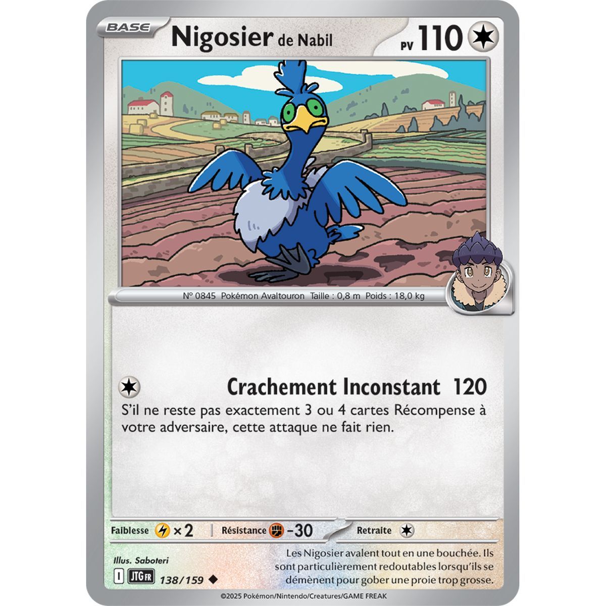Nigosier de Nabil – Rückseite 138/159 – Scarlet und Violet 9 gemeinsame Abenteuer