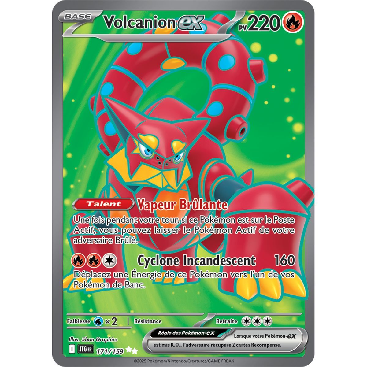 Volcanion-ex – Ultra Rare 171/159 – Scharlachrot und Lila – 9 Abenteuer zusammen