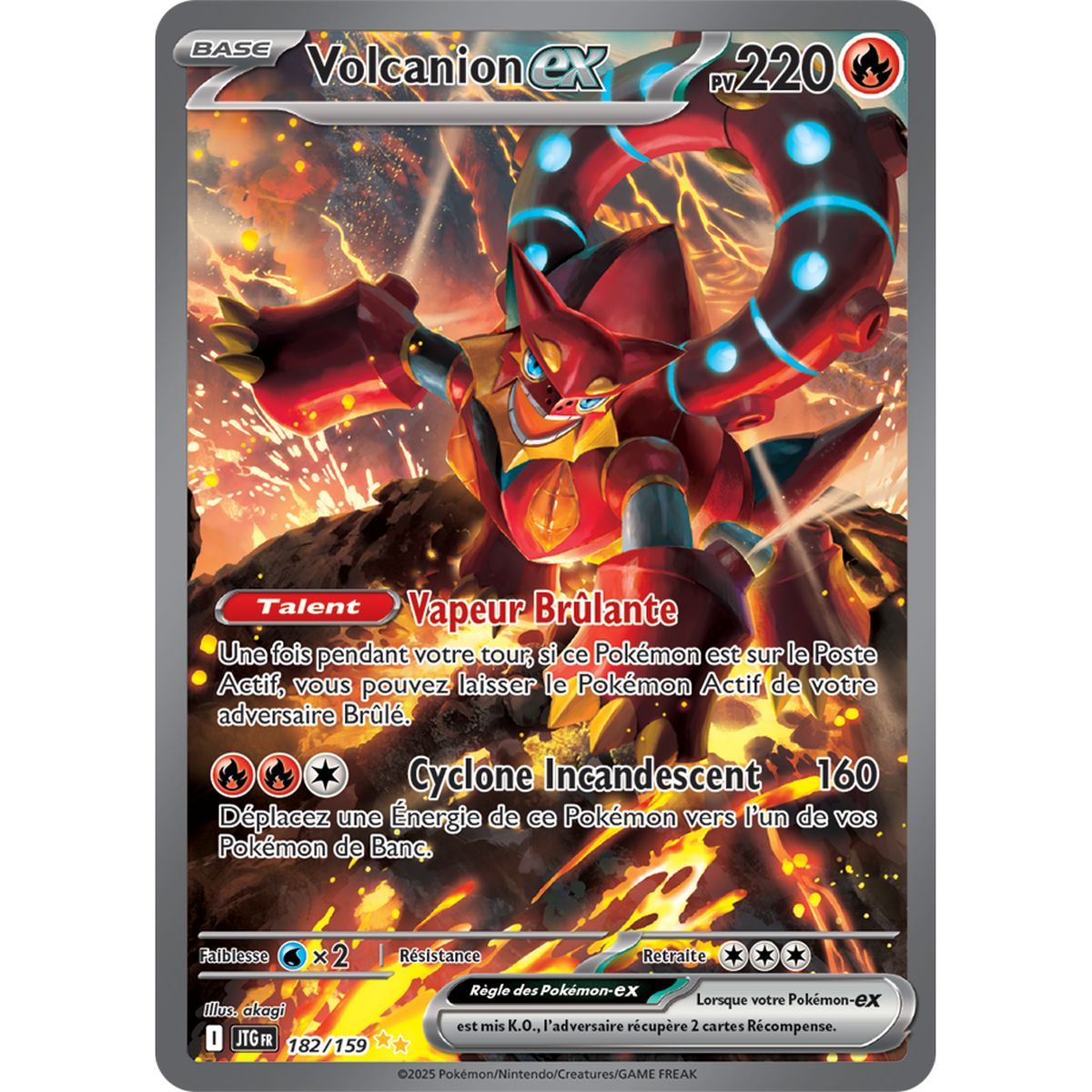 Volcanion-ex – Seltene Sonderillustration 182/159 – Scarlet and Violet 9 Adventures Set
