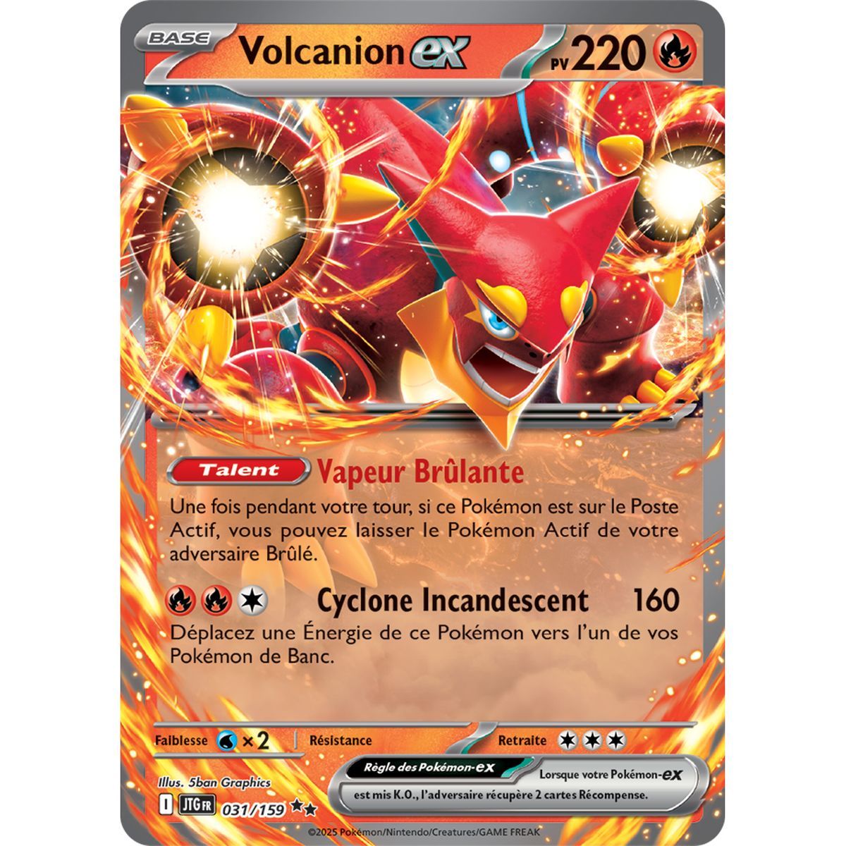 Volcanion-ex – Double Rare 31/159 – Scarlet and Purple 9 Adventures Set