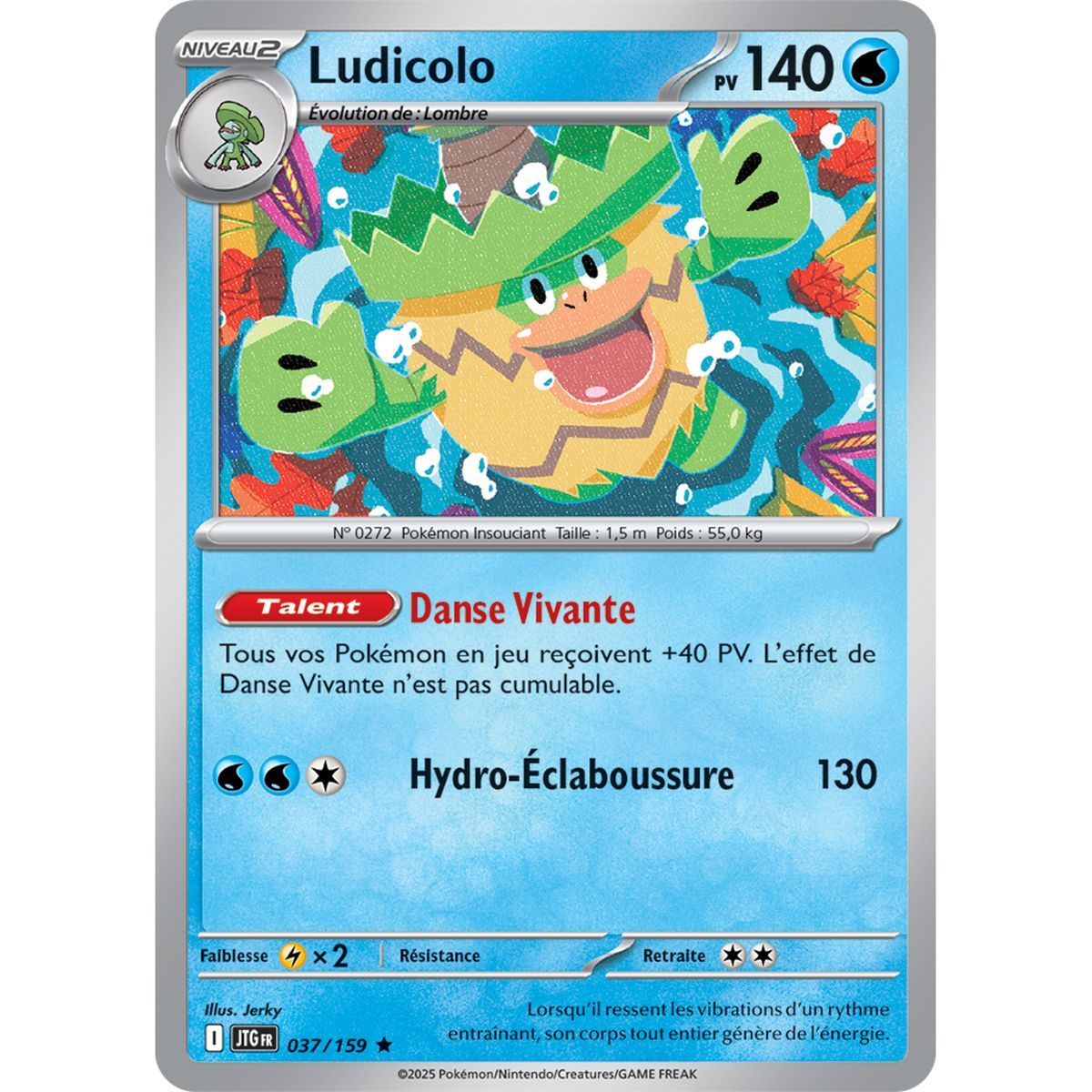 Ludicolo – Holo Rare 37/159 – Scarlet und Violet 9 gemeinsame Abenteuer