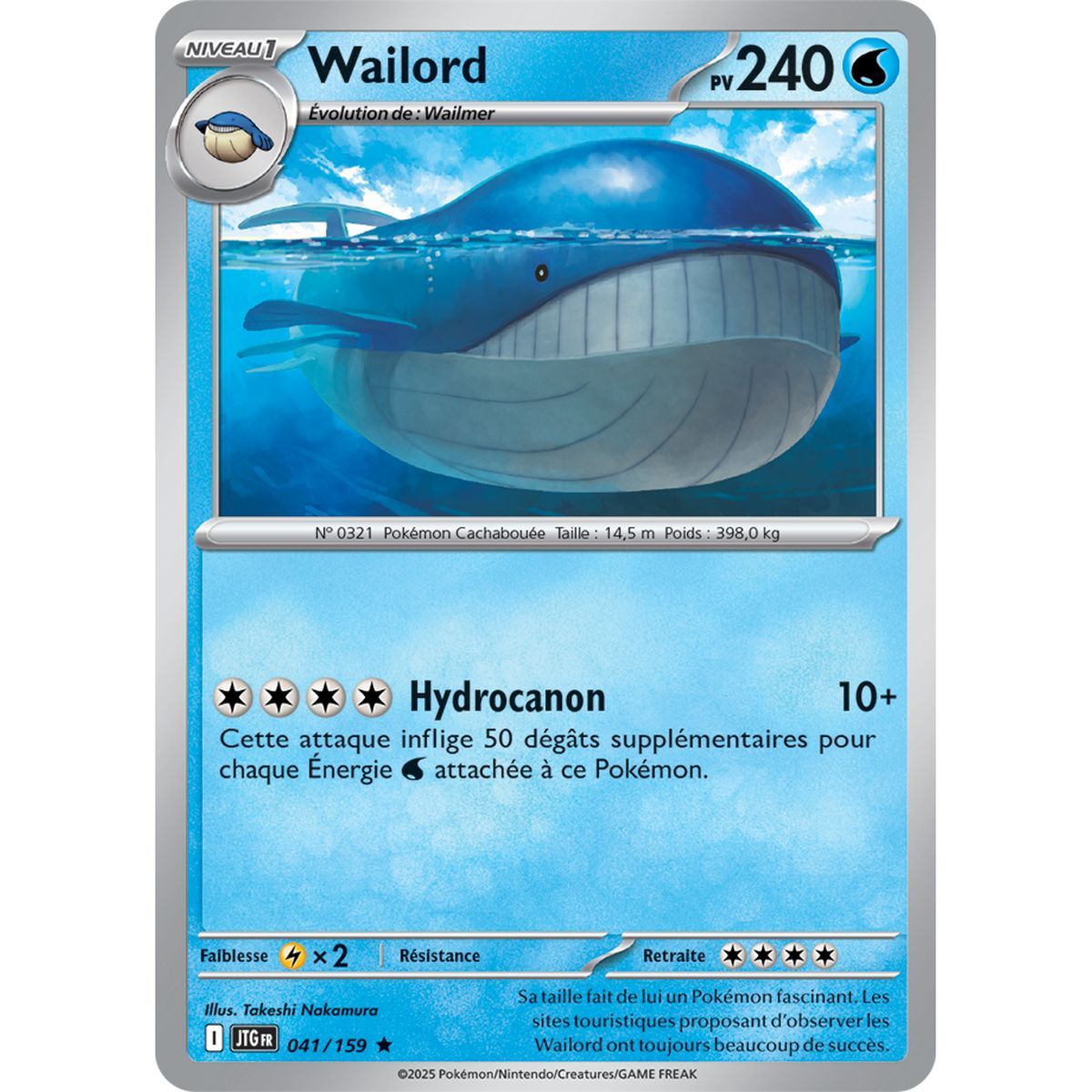 Wailord – Holo Rare 41/159 – Scharlachrotes und violettes 9-Abenteuer-Set
