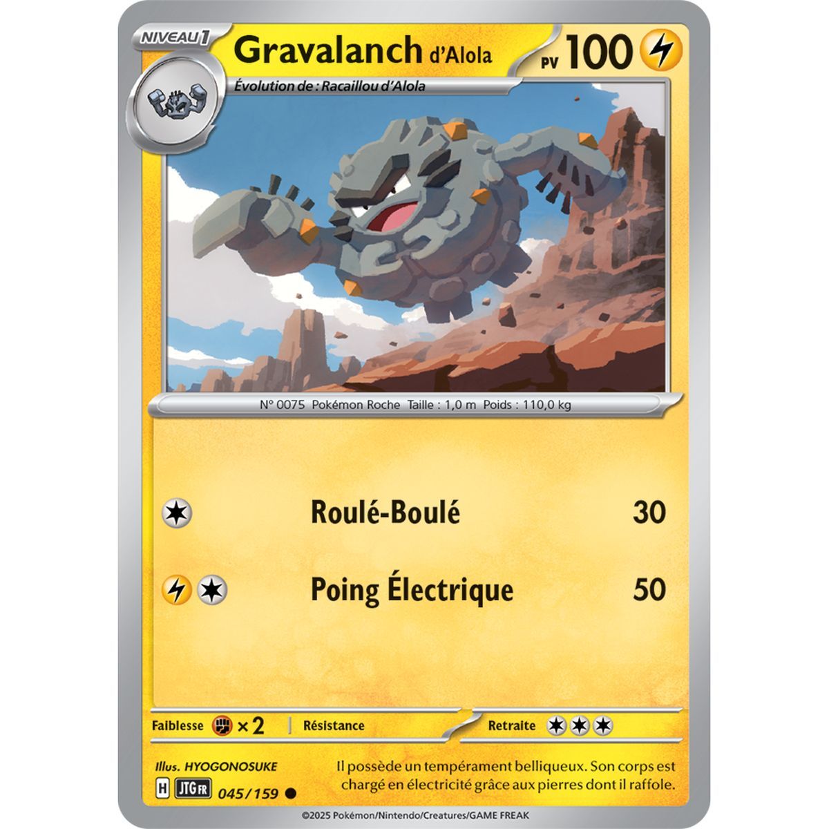 Alolan Gravalanch – Rückseite 45/159 – Scarlet und Violet 9 gemeinsame Abenteuer