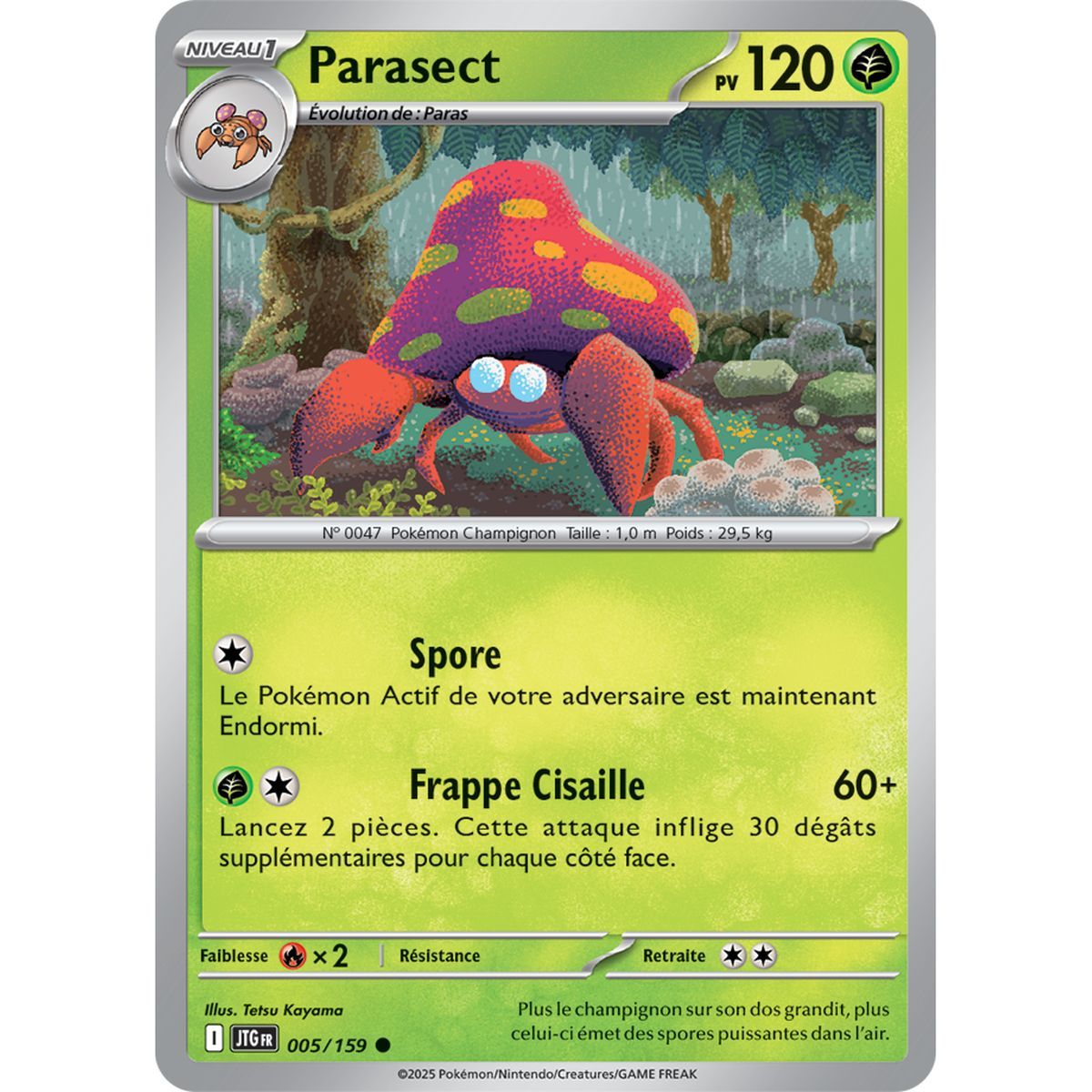 Parasect – Rückseite 5/159 – Scharlachrot und Lila 9 gemeinsame Abenteuer