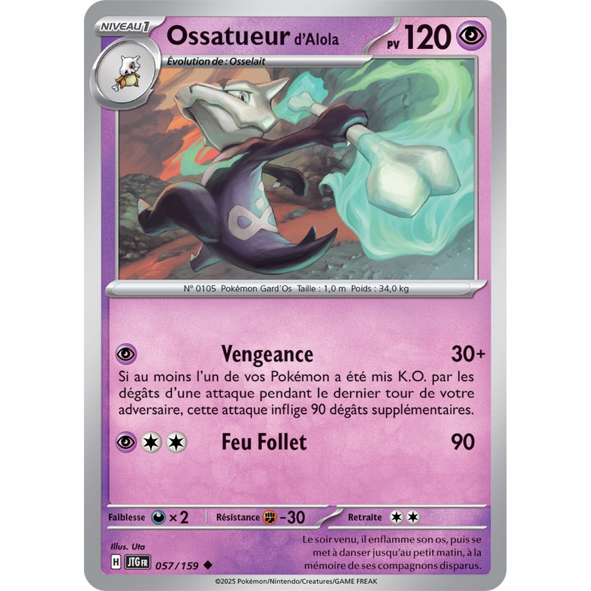 Alola Bonetöter – Rückseite 57/159 – Scarlet und Purple 9 gemeinsame Abenteuer