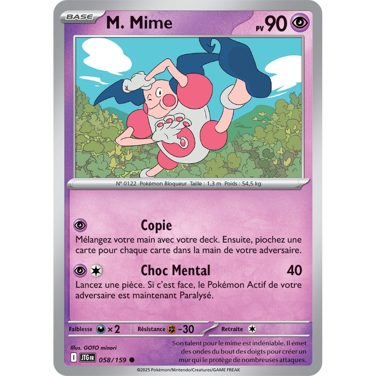 Mr. Mime – Rückseite 58/159 – Scarlet und Purple 9 gemeinsame Abenteuer