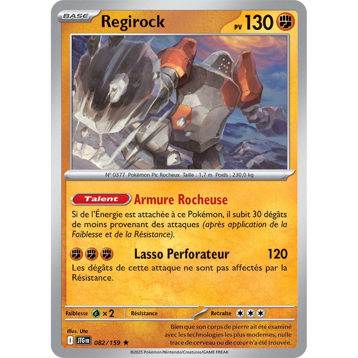 Regirock – Rückseite 82/159 – Scharlachrot und Lila 9 gemeinsame Abenteuer
