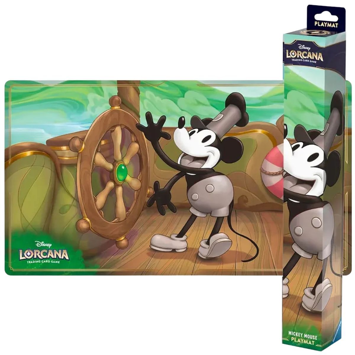 Spielmatte – Mickey Mouse (Steamboat Willie) – Kapitel 1: Erstes Kapitel – Disney Lorcana – Set 1 – Versiegelt