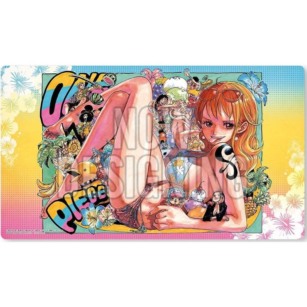 Spielmatte – Nami + Lysop-Promokarte – Limitierte Auflage, Band 3 – One Piece-Kartenspiel – versiegelt