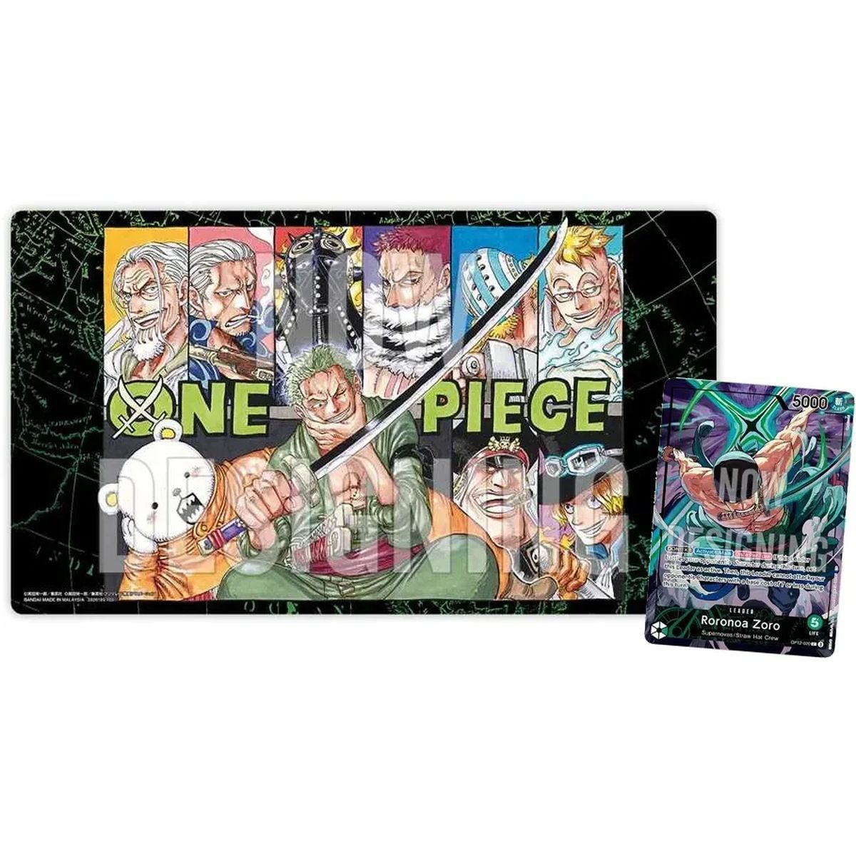 Spielmatte – Roronoa Zoro + Promokarte – Limitierte Auflage Band 4 – One Piece Kartenspiel – Versiegelt