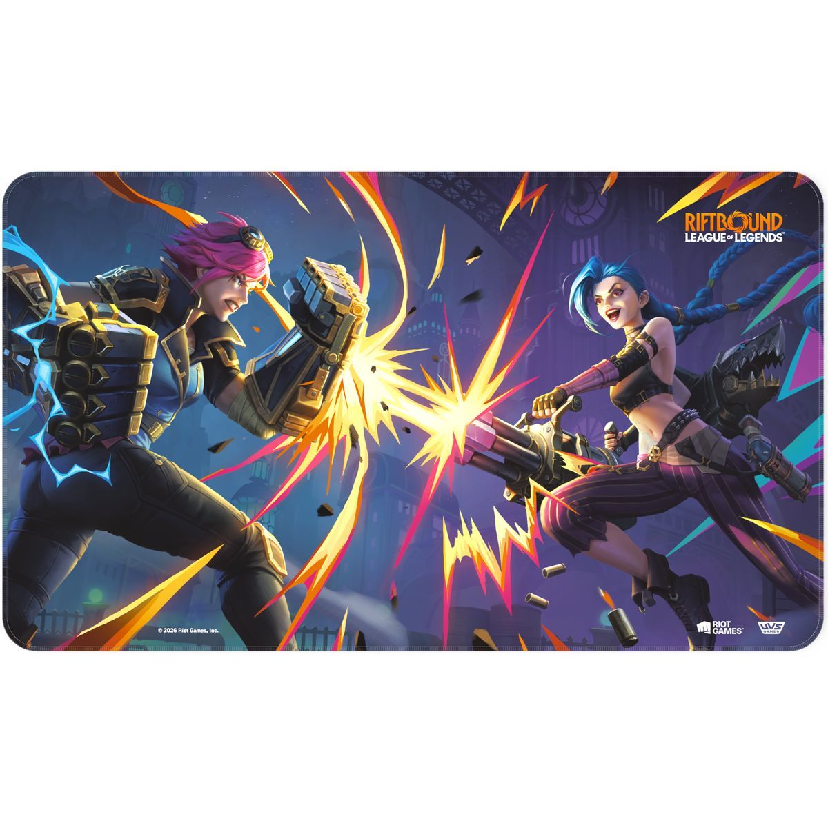 Spielmatte – Vi vs. Jinx – Riftbound League of Legends TCG – Set 4 Vendetta – Versiegelt
