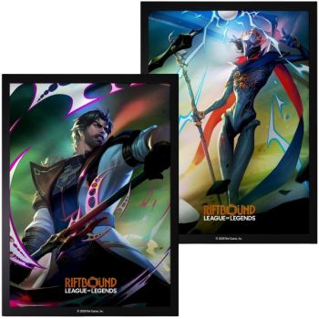 100 Kartenhüllen – Jayce vs. Viktor – Riftbound League of Legends TCG – Set 4 Vendetta – Versiegelt