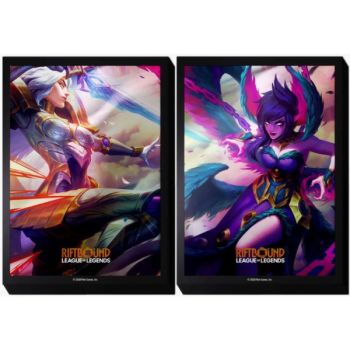 100 Kartenhüllen – Kayle vs. Morgana – Riftbound League of Legends TCG – Set 4 Vendetta – Versiegelt