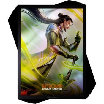 100 Kartenhüllen – Meister Yi, Wuju-Meister – Riftbound League of Legends TCG – Set 3 Unleashed – Versiegelt