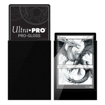 100 Kartenhüllen - Standard - Pro-Gloss: Schwarz - Ultra Pro