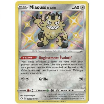 Item Galar Meowth – Shiny SV086/SV122 – Schwert und Schild Radiant Fates