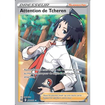 Item Vorsicht vor Tcheren – Full Art Ultra Rare 168/172 – EB09 Schwert und Schild funkelnde Sterne
